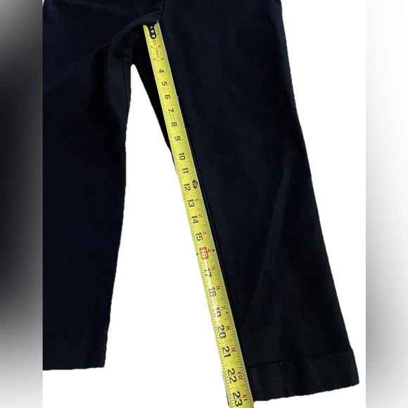 White House Black Market The Slim Crop Pants Black Size 2 Stretch Workwear - Picture 13 of 13